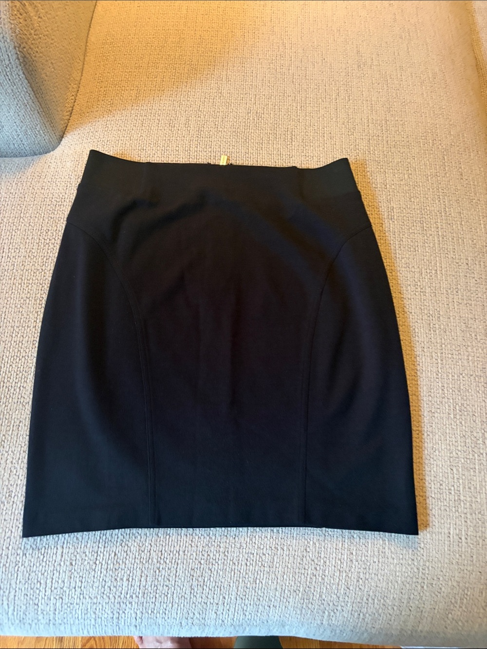 Michael Kors Black Pencil Skirt with Contour Seams